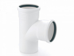 Тройник Rehau 90/90/87 max flow (гидравл. оптимизированный радиус изгиба) (арт. 11233041001)