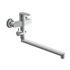 Смеситель для ванны/душа Cersanit CARI, на стену, излив 30 см