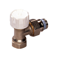 Термостатический клапан Flamco с преднастройкой, DN15, угловой