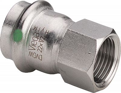 Соединение Viega с внутренней резьбой 22 мм х Rp 1 , Sanpress Inox, модель 2312