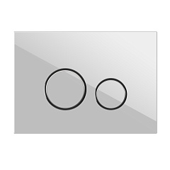 Кнопка смыва Cersanit TWINS для LINK PRO/VECTOR/LINK/HI-TEC стекло белый
