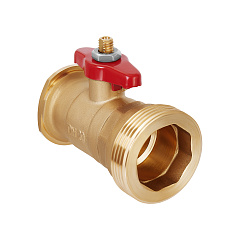 Кран шаровой латунный HOOBS , 1 1/2 нр х под гайку 1 1/2