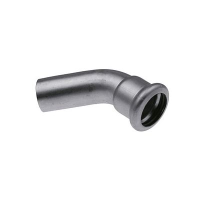 Отвод KAN-therm пресс INOX нерж. ниппельный 45 35х35