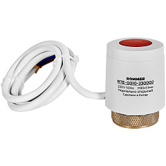 Сервопривод Rommer электротермический компактный, нормально открытый, 230 В