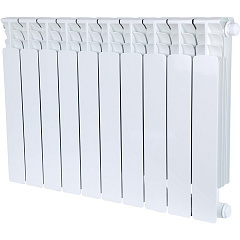 Биметаллический секционный радиатор отопления Stout Space Ventil 500 / 10 секций (нижнее правое)