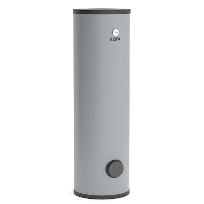 Бойлер косвенного нагрева RISPA с одним увеличенным теплообменником RBFL-300 напольный (нерж. сталь 304)