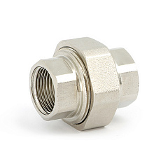 Разъемное соединение UNI-FITT 1с прокладкой O-RING, никелированная латунь, внутренняя