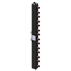 Гидравлический коллектор ZOTA вертикальный, 7 контуров