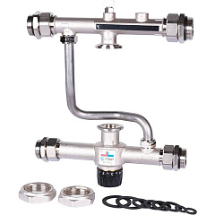 Насосно-смесительный узел Stout с термостатическим клапаном 30-60 градусов C, без насоса