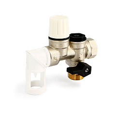 Группа безопасности бойлера UNI-FITT до 10 кВт, 3/4, 7 бар, поворотная, никелированная