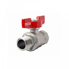 Кран шаровой TECE полнопроходной, 1 ВН, бабочка