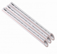 Труба полипропиленовая РВК армированная стекловолокном PROFI PPR/GF/PPR PN20 SDR7,4 D40 4м