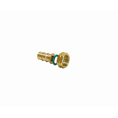 Штуцер Usystems с накидной гайкой латунный для труб PE-Xa 20-G3/4НГ, тип 2