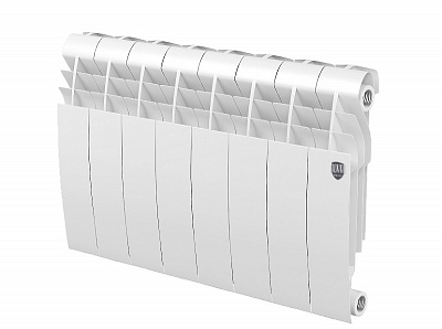 Биметаллический секционный радиатор отопления Royal Thermo Biliner 350 / Bianco Traffico / 8 секций