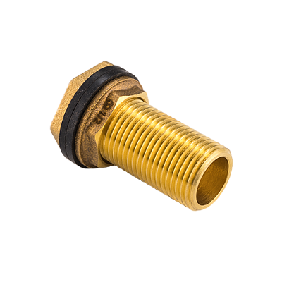 Штуцер MVI врезной в бак, резьба НР 3/4 , DN20, латунь