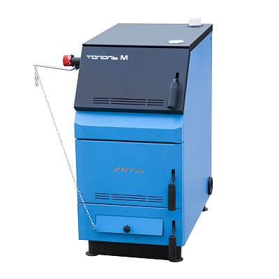 Твердотопливный напольный котел отопления, одноконтурный ZOTA Тополь-М 30