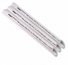 Труба полипропиленовая РВК армированная алюминием PROFI PPR/Al/PPR PN25 SDR6 D20