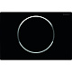 Кнопка смыва Geberit Sigma 10 одинарный смыв, олеофобная, чёрный мат./хром глянц. 115.758.14.5