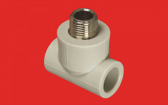 Тройник полипропиленовый FV-Plast 20х1/2 НР, 222520