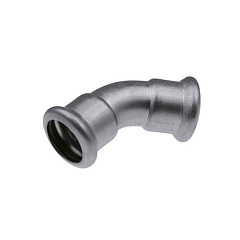 Отвод KAN-therm пресс INOX нерж. двухраструбный 45 35х35