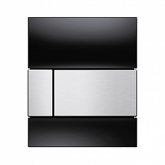 Панель смыва писсуара TECE TECEsquare с картриджем, черный, клавиша нержавеющая сталь