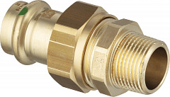 Соединение медное Viega разъемное с наружной резьбой 22 мм х R 1 , Sanpress, модель 2265