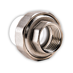 Муфта из полипропилена РВК комбинированная разъемная раструбная D32-1 ВР