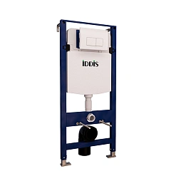 Комплект IDDIS 2 в 1: инсталляция и клавиша смыва, Optima Home, белый глянцевый