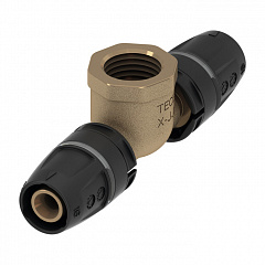 Тройник TECE TECElogo 90 гр.с внутр. резьбой 50 мм х 11/4 х 50 мм, бронза