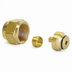 Адаптер резьбовой для трубы PEX-a Uponor FLEX-X ЗАЖИМНОЙ АДАПТЕР ИЗ ПОКРЫТОЙ ЛАТУНИ PE-X 16X2,2-3/4 ВР ЕВРОКОНУС