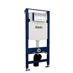 Комплект IDDIS 2 в 1: инсталляция и клавиша смыва, Optima Home, хром