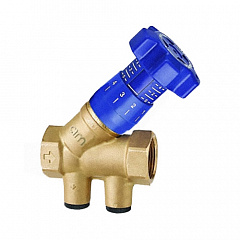 Балансировочный клапан MVI 1/2, косой, из латуни, 25 бар