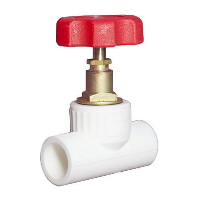 Проходной вентиль полипропиленовый Valfex 32х1 90 гр, белый