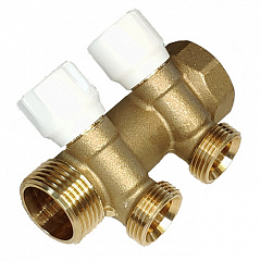 Коллектор TECE универсальный с запорными вентилями, 1 х 3/4 Ek, 2 вывода