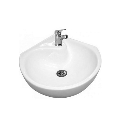 Раковина угловая Оскольская керамика Радуга белая