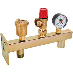 Группа подключения мембранного бака Rommer 3 бар, 3/4 дюйма