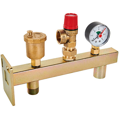 Группа подключения мембранного бака Rommer 3 бар, 3/4 дюйма