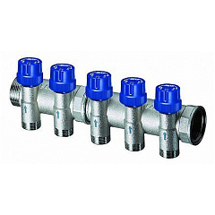 Коллектор с терморегулирующими клапанами FAR 1 с 3 отводами М24х19