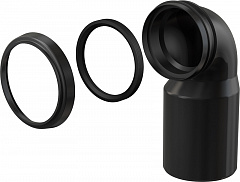 Фановый отвод Alcaplast L=205 мм под углом 90, вход 90 мм, выход 110 мм