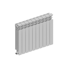 Биметаллический секционный радиатор отопления Rifar Base B 500 / 10 секций