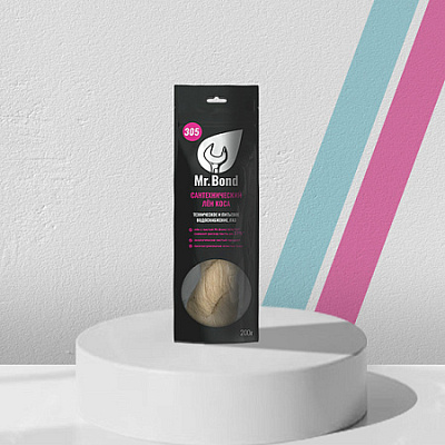 Сантехнический лен Mr.Bond 305 собранный в косу (Мистер Бонд 305), 200 г