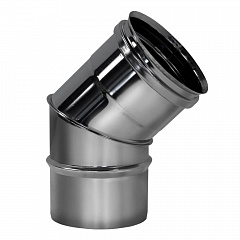 Отвод Вулкан VHR d104, 45 град., AISI 304 (зеркальная)