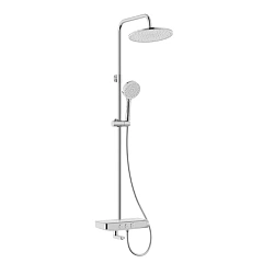 Душевая система IDDIS со смесителем и верхним душем, Shelfy