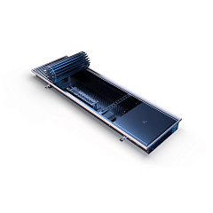 Внутрипольный конвектор с принудительной конвекцией Vitron ВКВ.65.300.1300.2ТГ (24В DC)