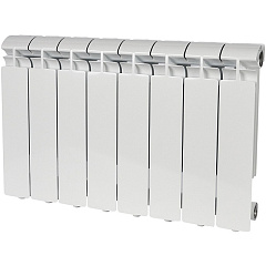 Алюминиевый секционный радиатор отопления Stout Alpha 350 / 8 секций