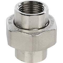 Разъемное соединение Stout никелированное, американка, внутренняя резьба 2, арт. SFT-0034-000002