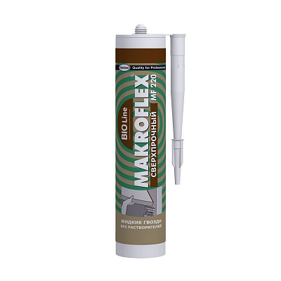Монтажный клей Makroflex Bio Line MF220 сверхпрочный (0,4кг) 1739815 (немороз)