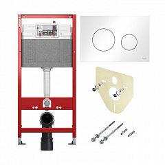 Комплект инсталляции TECE TECEbase 2.0 с панелью смыва TECEloop белая