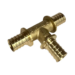 Тройник Rommer переходной 25x20x16, латунь