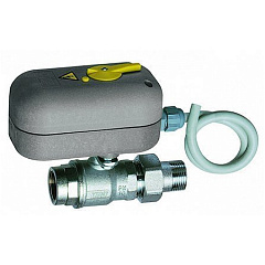 Кран шаровой сервоприводный 2-х ходовой с ручной деблокировкой FAR 220 В, 1 1/4 , НР-ВР, 8 сек